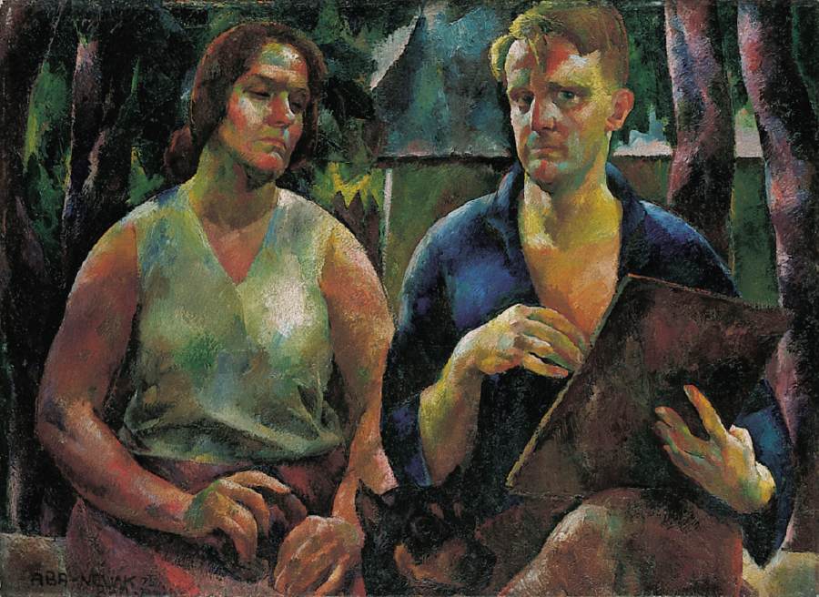 The Artist And His Wife by Vilmos Aba-Nov�k, 1925